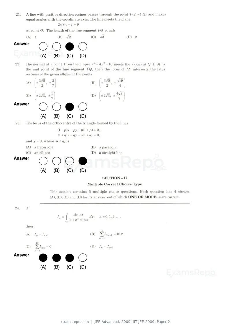 JEE Advanced 2009 question paper, IIT-JEE 2009, Paper 2, page 6 of 17