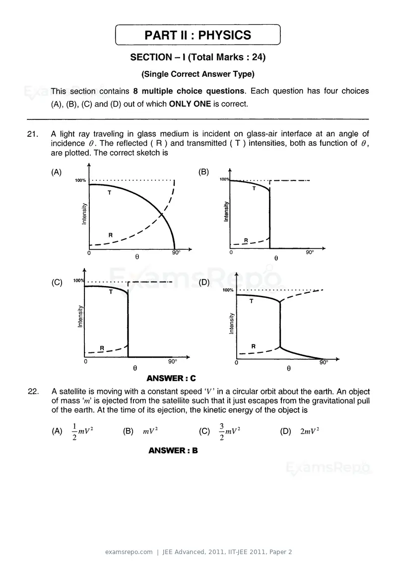 JEE Advanced 2011 question paper, IIT-JEE 2011, Paper 2, page 8 of 26