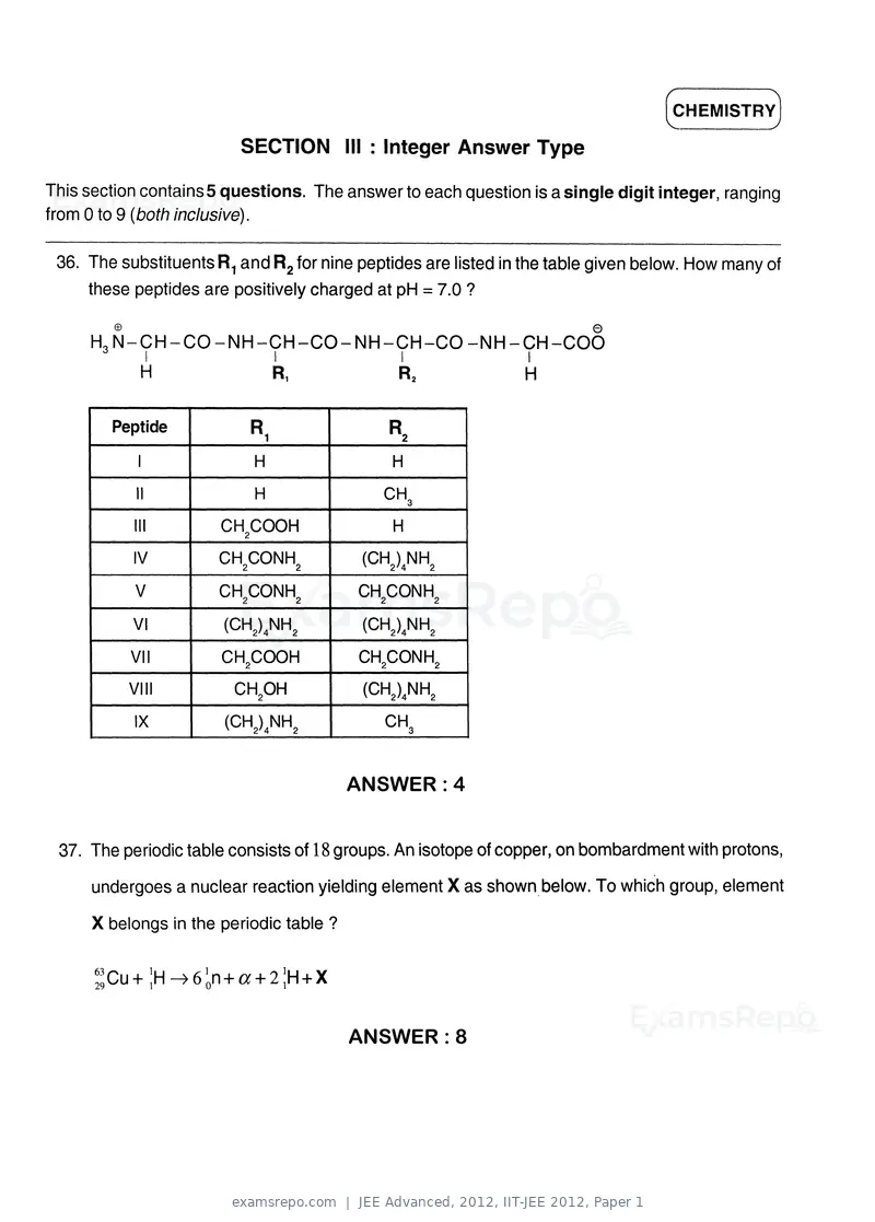JEE Advanced 2012 question paper, IIT-JEE 2012, Paper 1, page 17 of 24