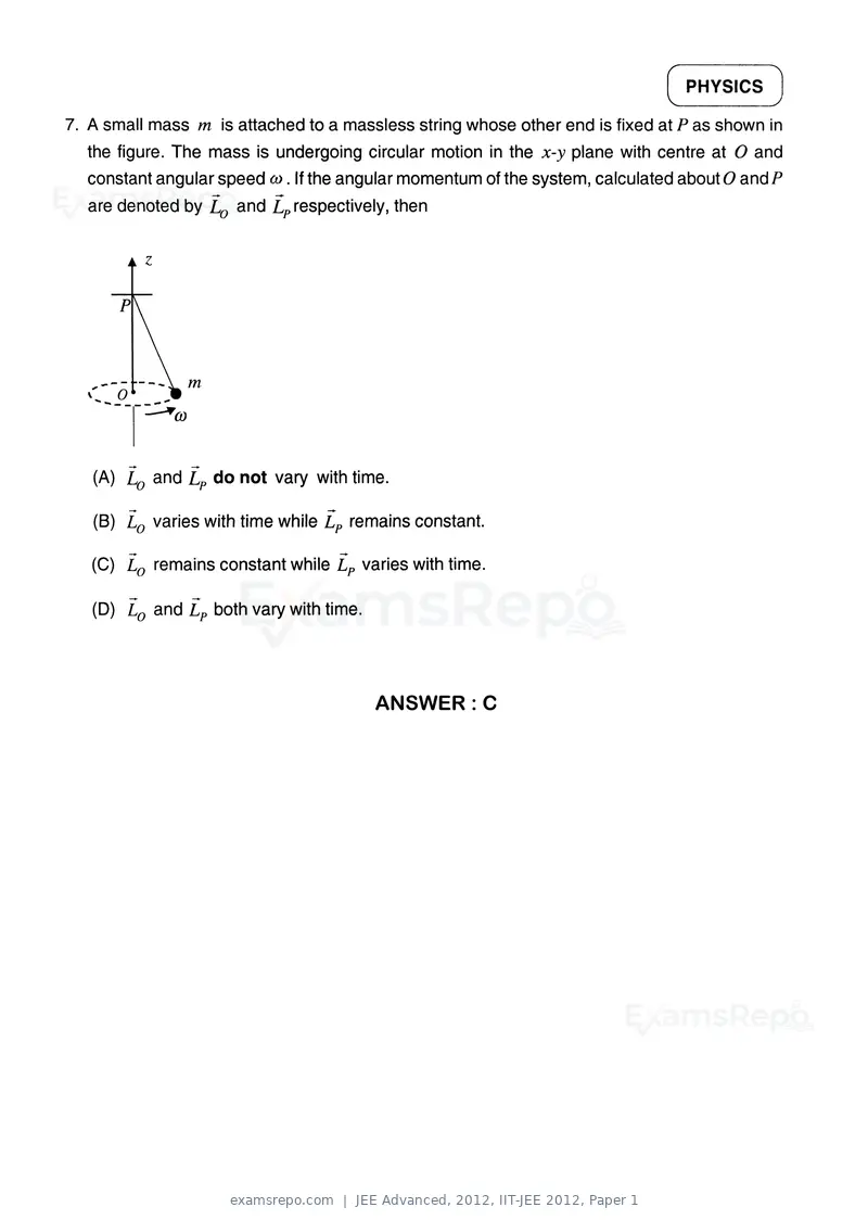 JEE Advanced 2012 question paper, IIT-JEE 2012, Paper 1, page 5 of 24