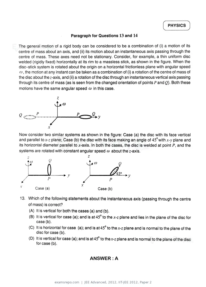 JEE Advanced 2012 question paper, IIT-JEE 2012, Paper 2, page 8 of 31