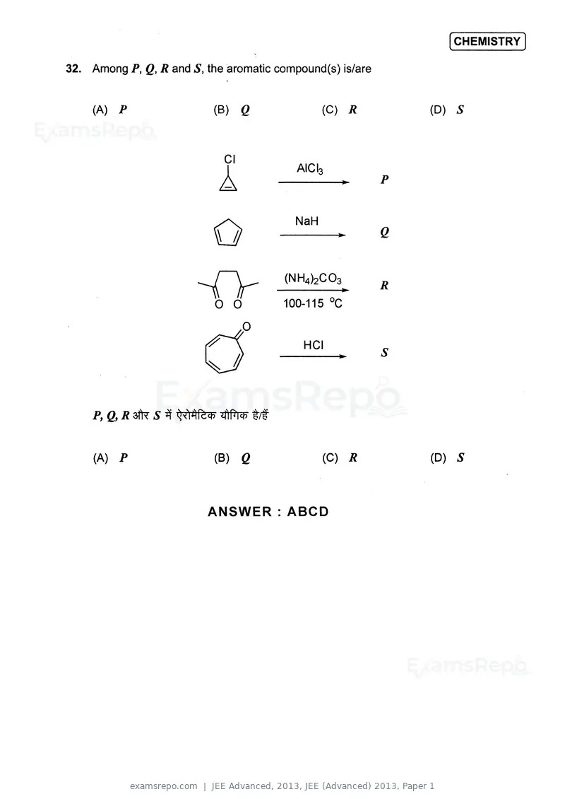 JEE Advanced 2013 question paper, JEE (Advanced) 2013, Paper 1, page 23 of 40