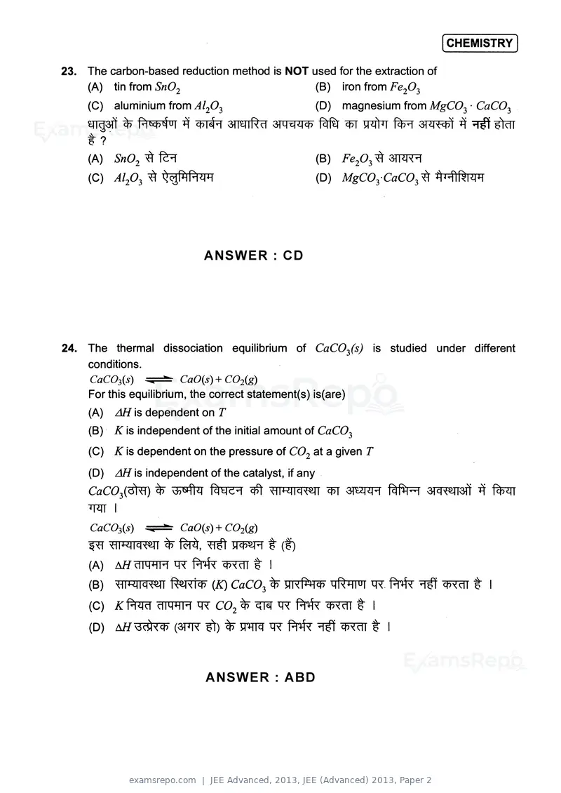 JEE Advanced 2013 question paper, JEE (Advanced) 2013, Paper 2, page 17 of 40