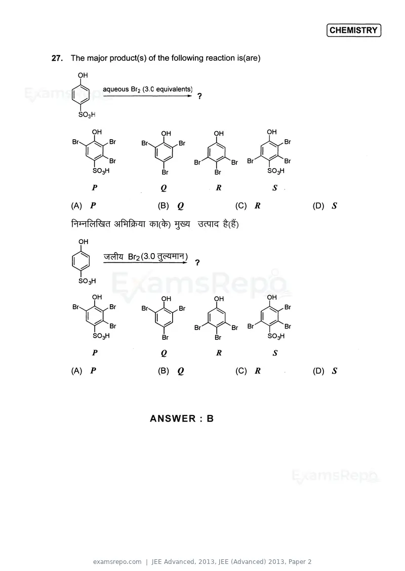 JEE Advanced 2013 question paper, JEE (Advanced) 2013, Paper 2, page 19 of 40