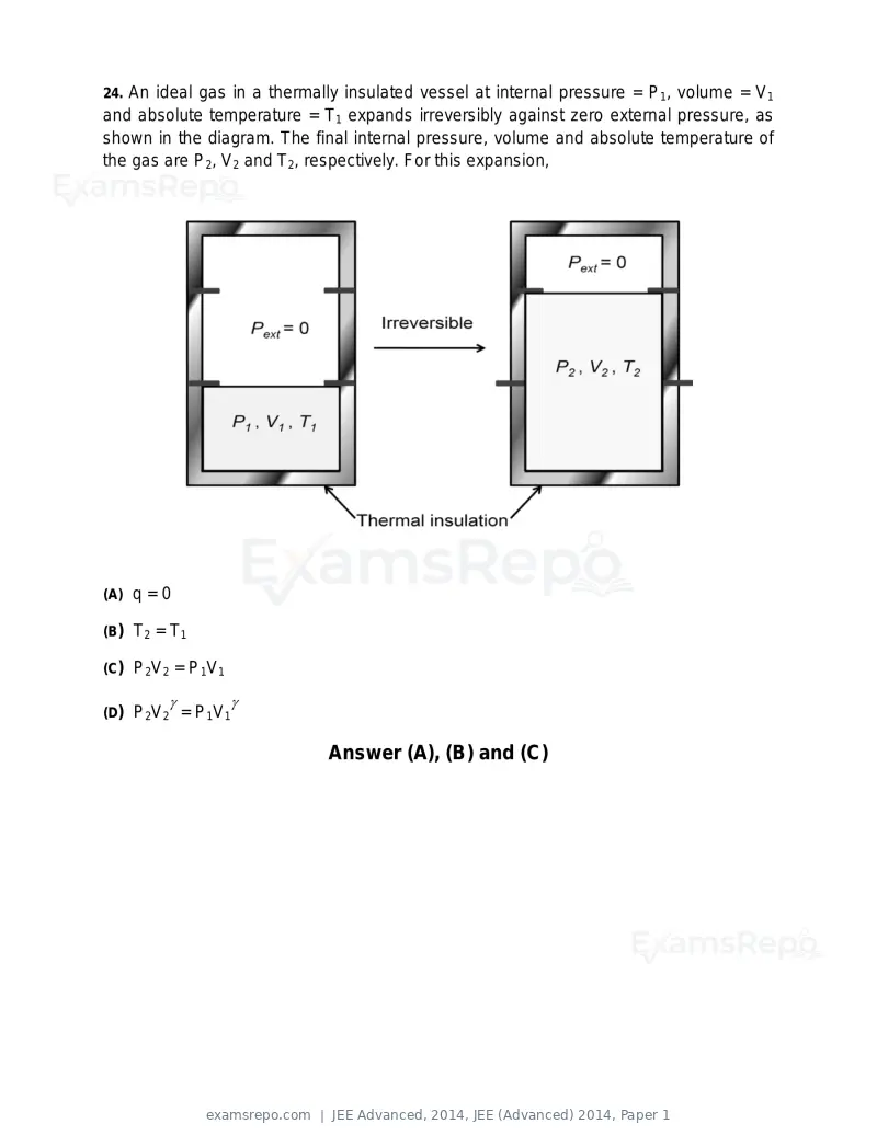 JEE Advanced 2014 question paper, JEE (Advanced) 2014, Paper 1, page 13 of 25