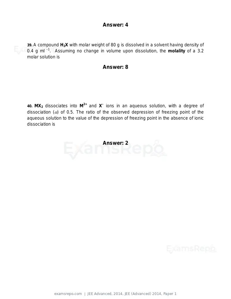 JEE Advanced 2014 question paper, JEE (Advanced) 2014, Paper 1, page 18 of 25