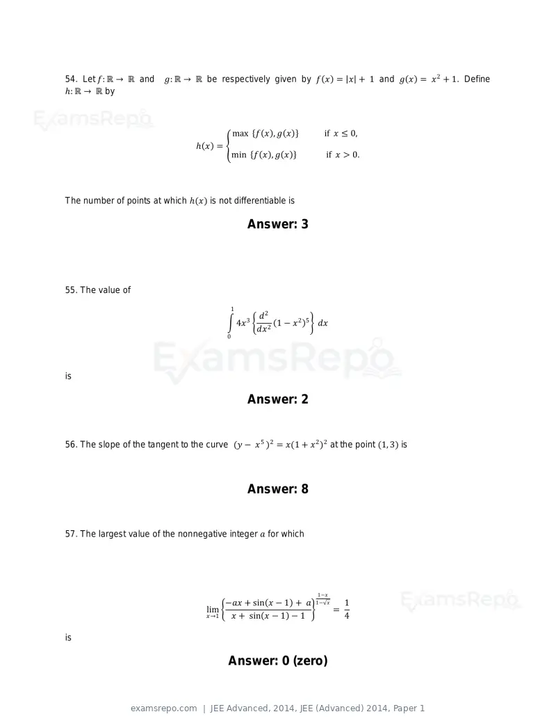 JEE Advanced 2014 question paper, JEE (Advanced) 2014, Paper 1, page 24 of 25