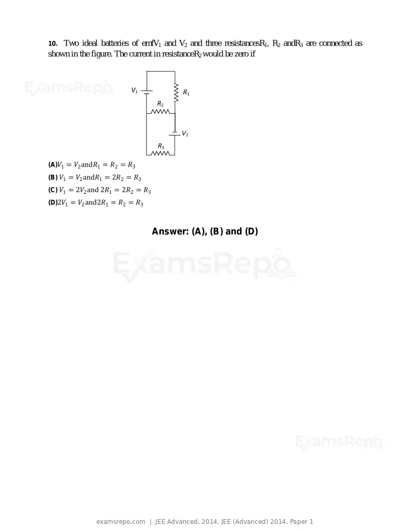 JEE Advanced 2014 question paper, JEE (Advanced) 2014, Paper 1, page 6 of 25