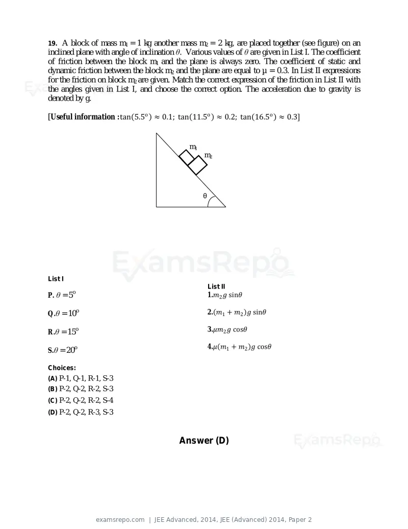 JEE Advanced 2014 question paper, JEE (Advanced) 2014, Paper 2, page 11 of 38