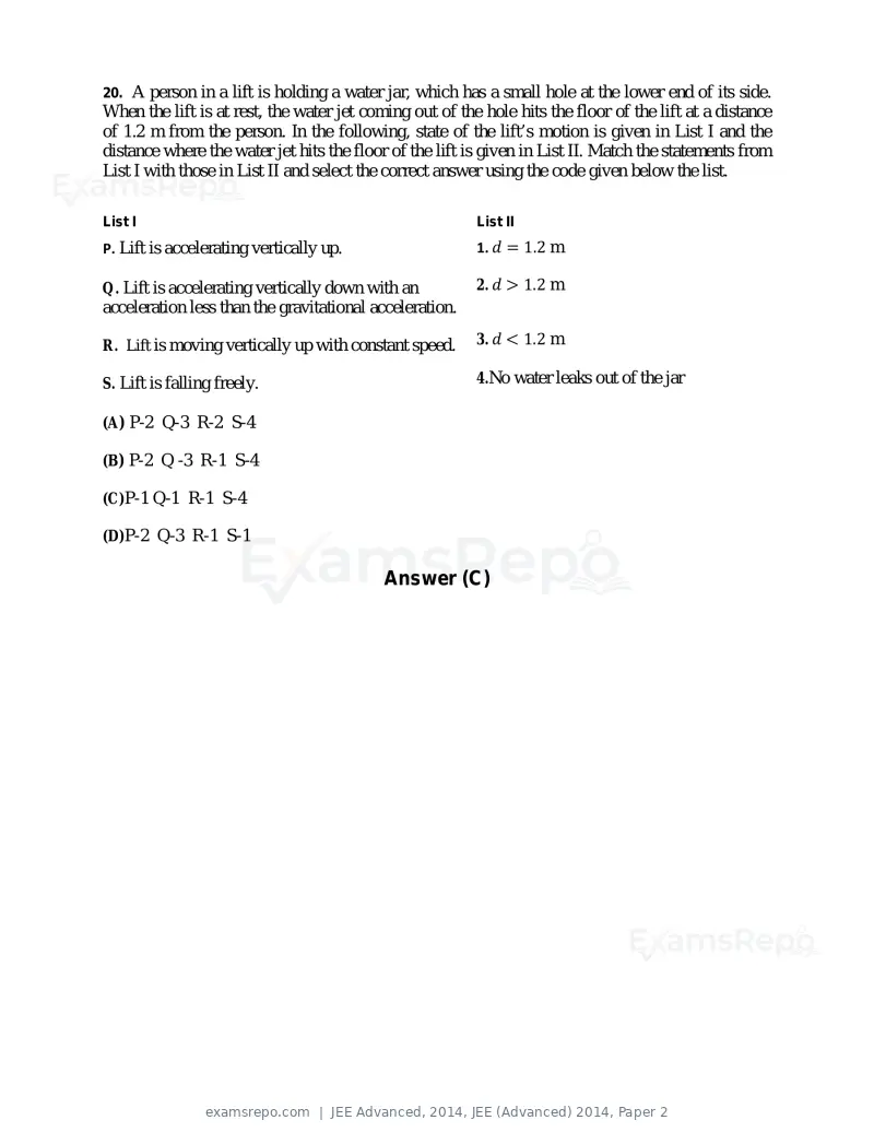 JEE Advanced 2014 question paper, JEE (Advanced) 2014, Paper 2, page 12 of 38