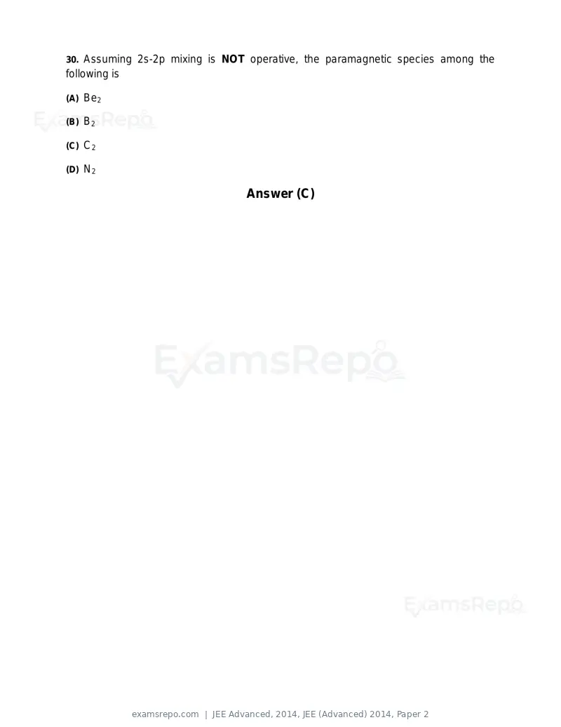 JEE Advanced 2014 question paper, JEE (Advanced) 2014, Paper 2, page 18 of 38