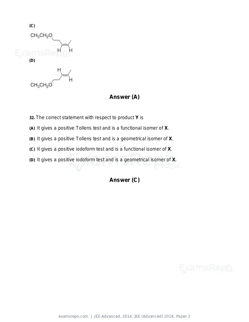 JEE Advanced 2014 question paper, JEE (Advanced) 2014, Paper 2, page 20 of 38