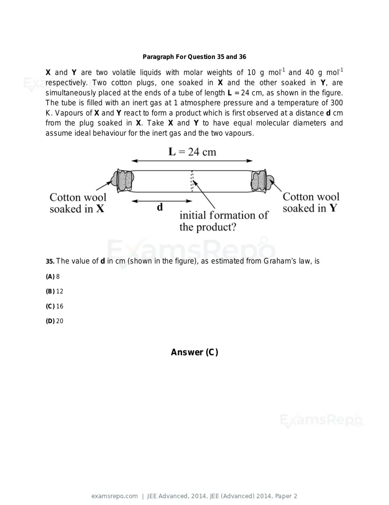 JEE Advanced 2014 question paper, JEE (Advanced) 2014, Paper 2, page 23 of 38