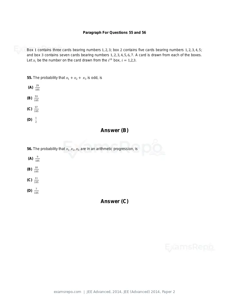 JEE Advanced 2014 question paper, JEE (Advanced) 2014, Paper 2, page 35 of 38
