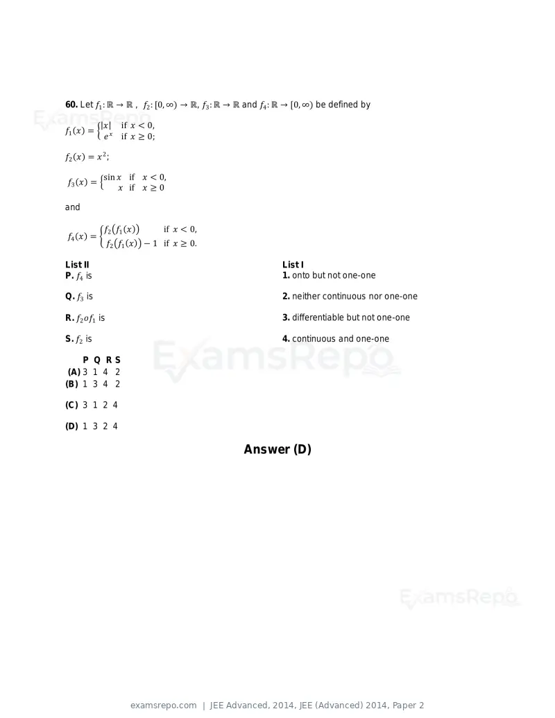 JEE Advanced 2014 question paper, JEE (Advanced) 2014, Paper 2, page 38 of 38