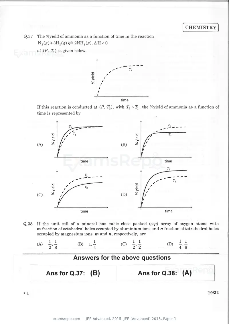 JEE Advanced 2015 question paper, JEE (Advanced) 2015, Paper 1, page 18 of 29