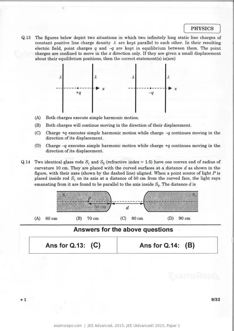JEE Advanced 2015 question paper, JEE (Advanced) 2015, Paper 1, page 8 of 29