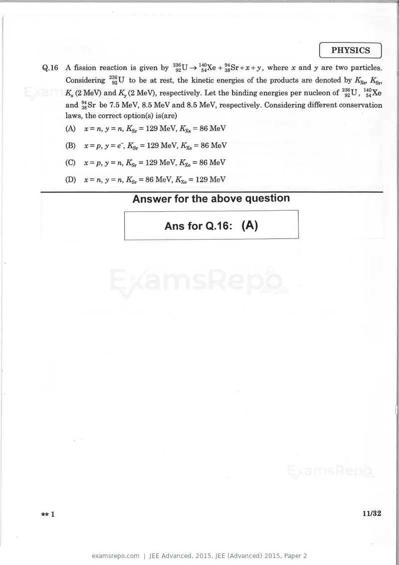 JEE Advanced 2015 question paper, JEE (Advanced) 2015, Paper 2, page 10 of 29