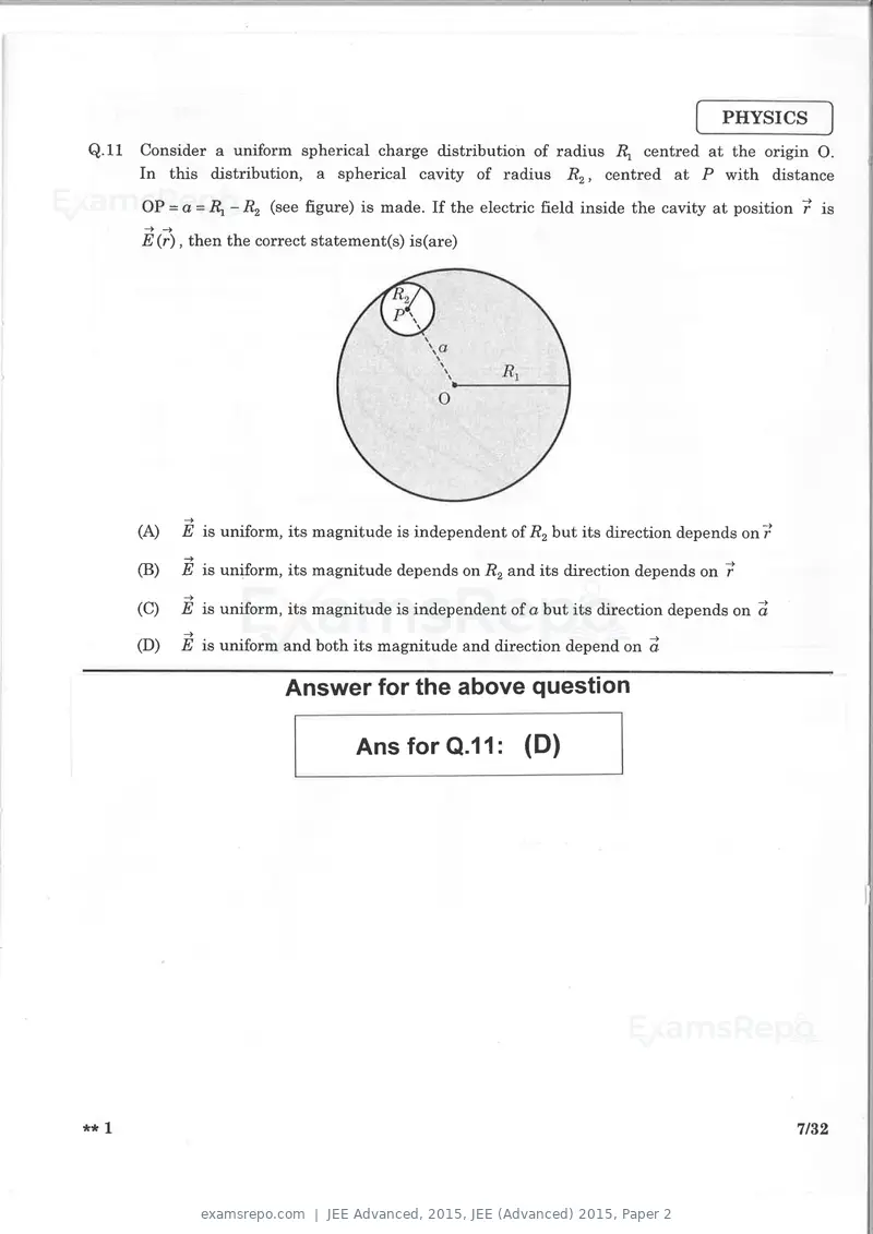 JEE Advanced 2015 question paper, JEE (Advanced) 2015, Paper 2, page 6 of 29