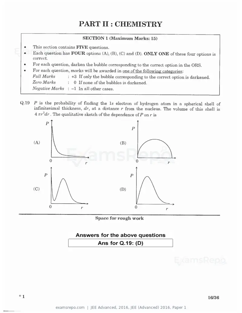 JEE Advanced 2016 question paper, JEE (Advanced) 2016, Paper 1, page 14 of 29