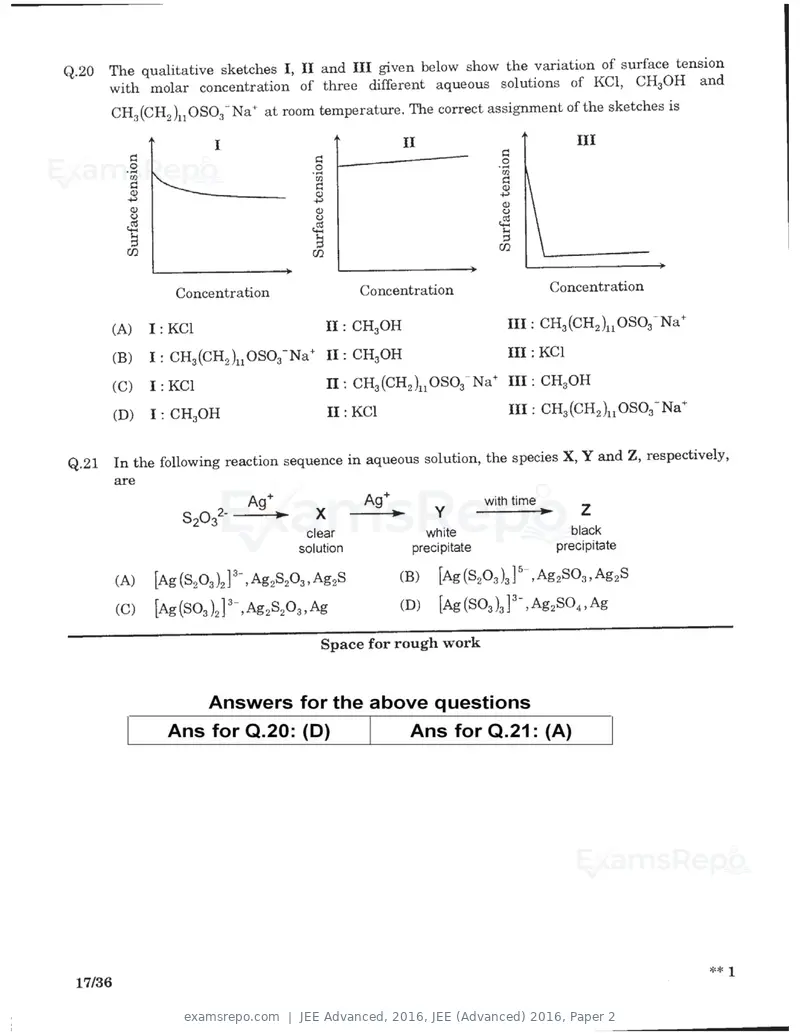 JEE Advanced 2016 question paper, JEE (Advanced) 2016, Paper 2, page 15 of 29