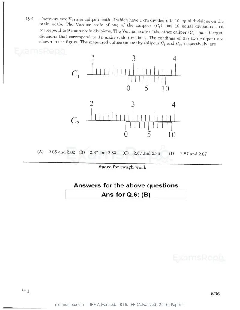 JEE Advanced 2016 question paper, JEE (Advanced) 2016, Paper 2, page 4 of 29