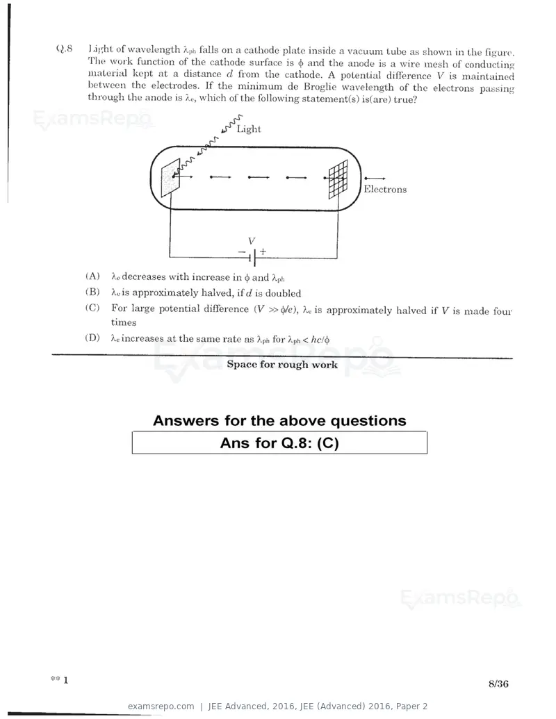JEE Advanced 2016 question paper, JEE (Advanced) 2016, Paper 2, page 6 of 29
