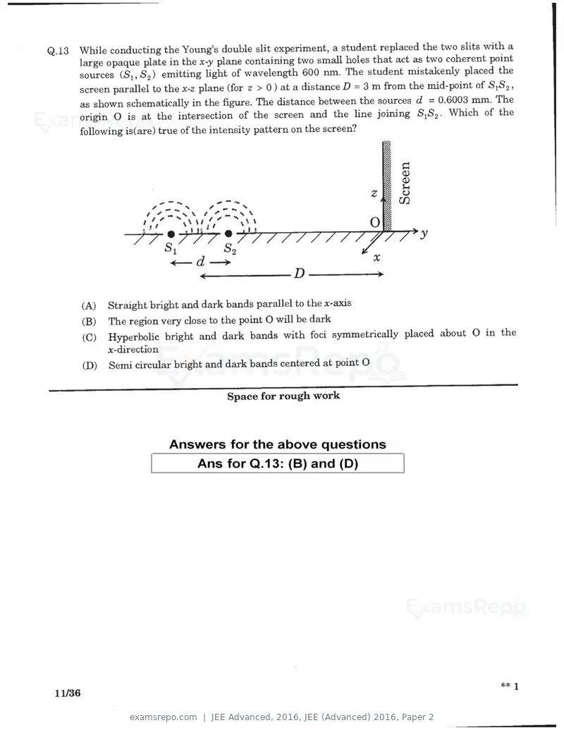 JEE Advanced 2016 question paper, JEE (Advanced) 2016, Paper 2, page 9 of 29