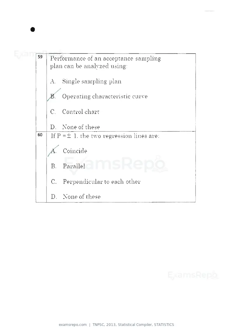 TNPSC 2013 question paper, Statistical Compiler, STATISTICS, page 31 of 103