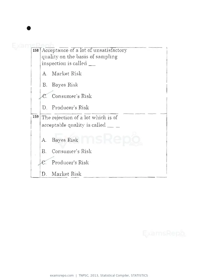 TNPSC 2013 question paper, Statistical Compiler, STATISTICS, page 83 of 103